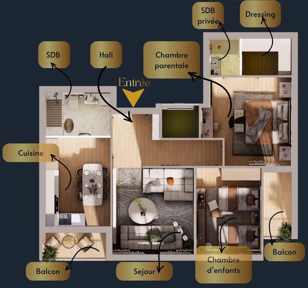 Plan Appartement F3